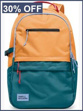 Medium 20L School Backpack, Padded Laptop Sleeve, Water Resistant, Cordura